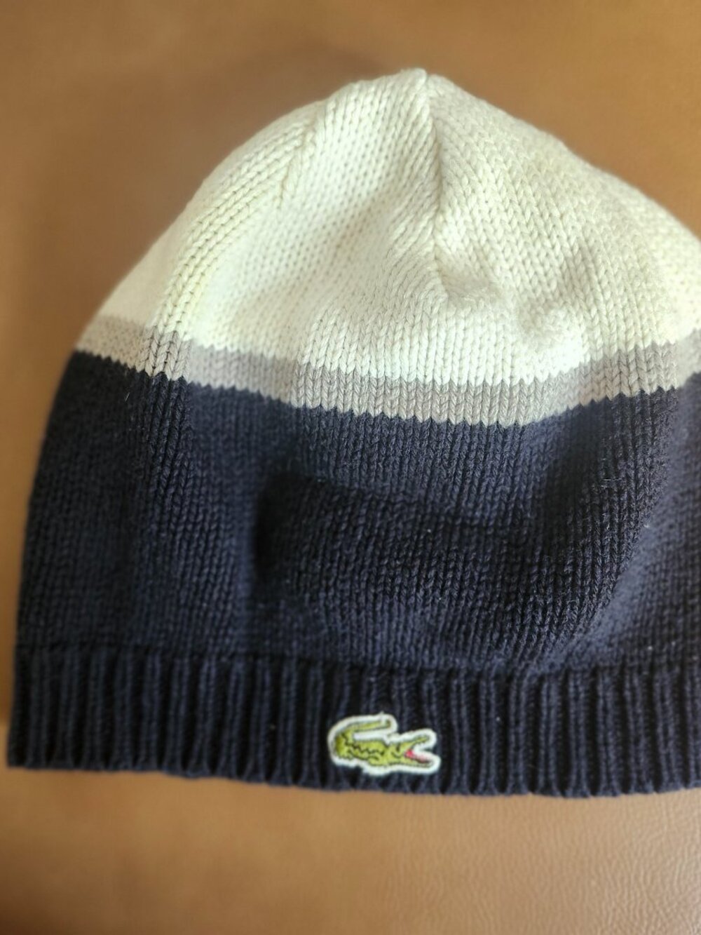 Lacoste knit beanie